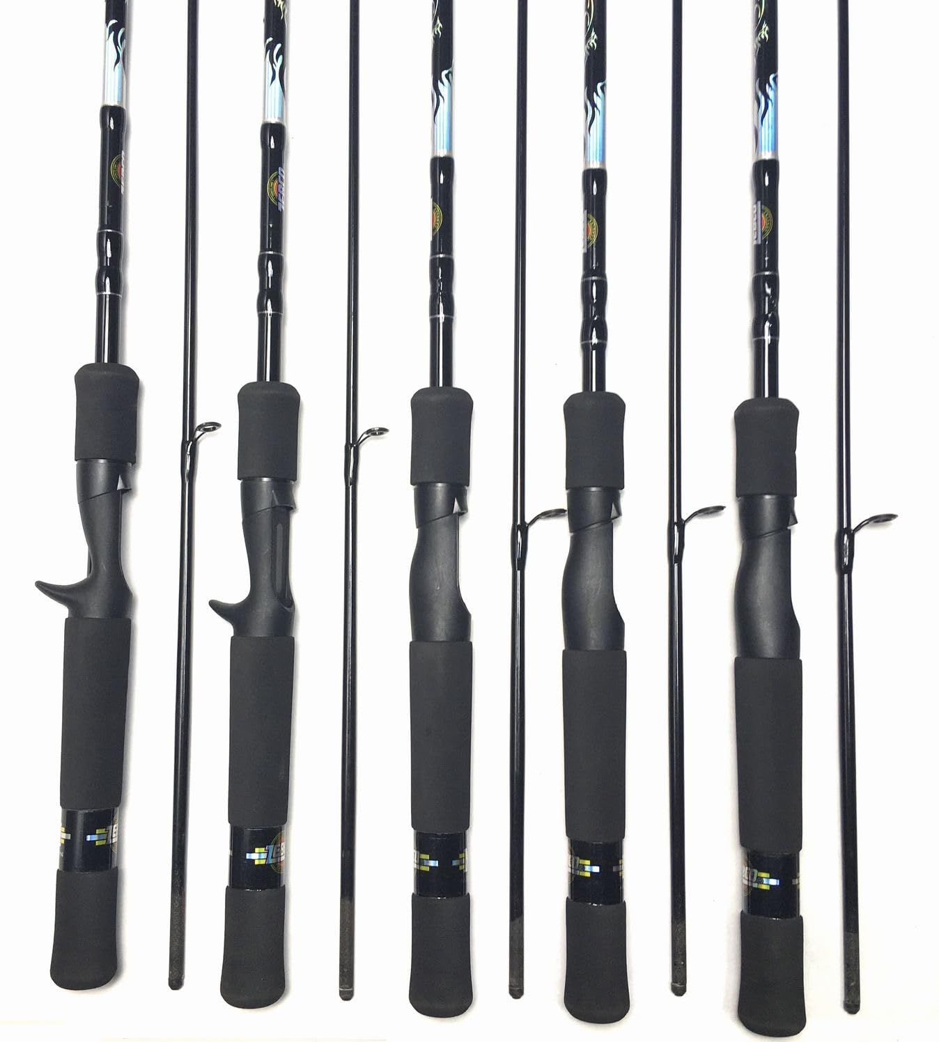 ZEBCOルアーロッド14本セット スピニングロッド バスロッド
