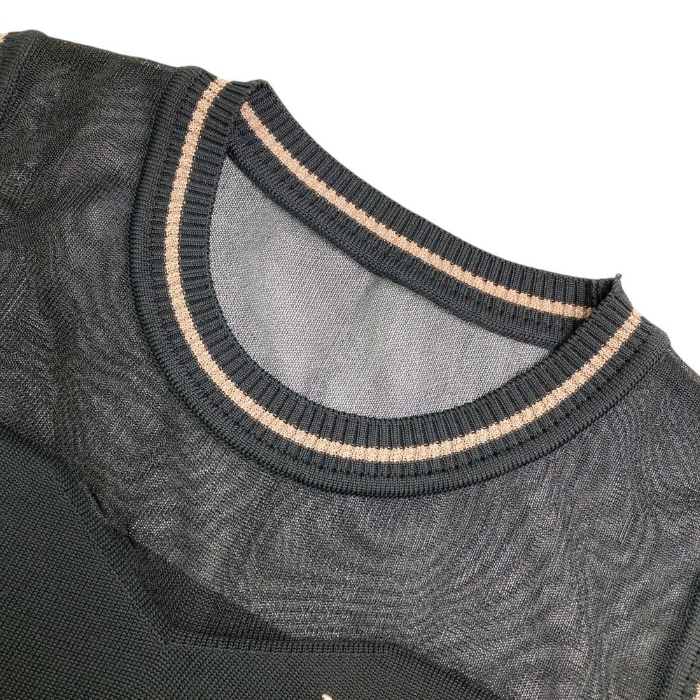 サイズ：40 MARK&LONA マークアンドロナ シースルー切替 ニットベスト