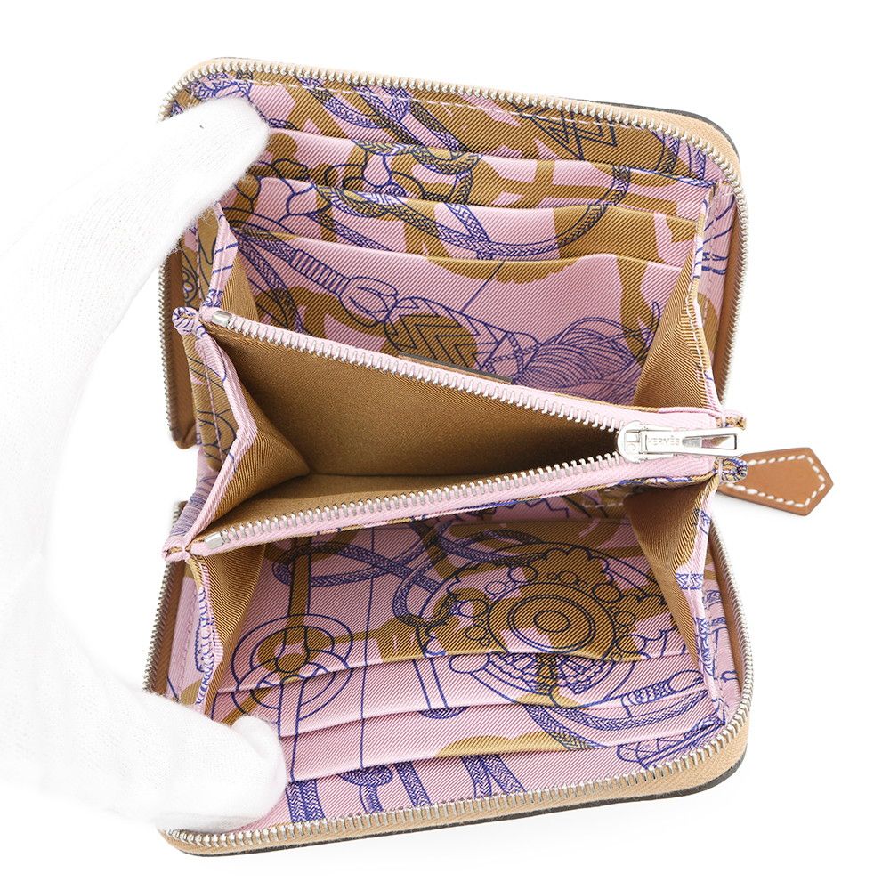 エルメス アザップ コンパクト シルクイン ヴォーエプソン ピンク系 Z