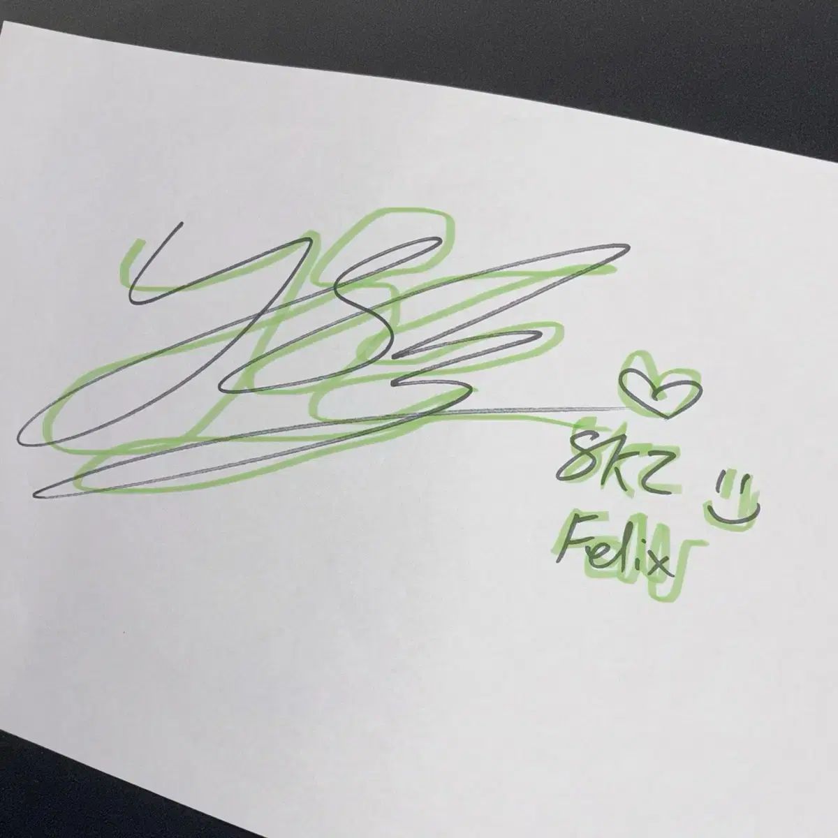 フィリックス Felix 直筆サイン straykidsフィリックス felix 直筆サイン入り straykids フィリックス