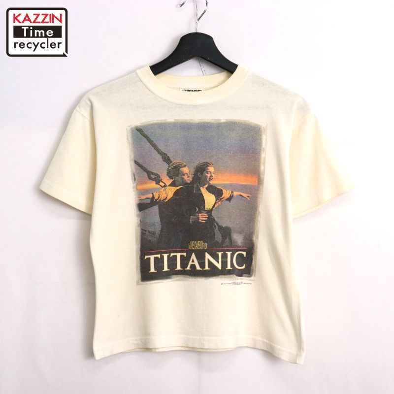 タイタニック TITANIC Tシャツ L 古着 古着 90s A James Cameron Film TITANIC タイタニック フォト