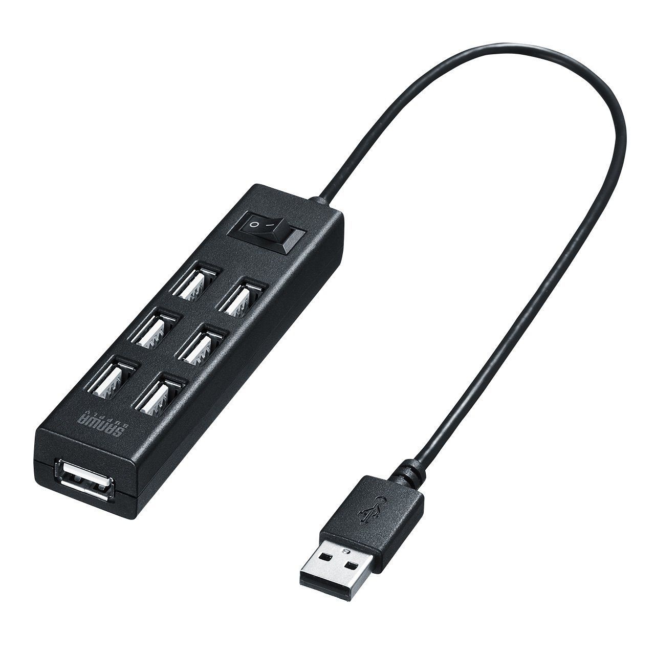 ポイント2倍 〔5個セット〕 サンワサプライ USB2.0ハブ ブラック USB