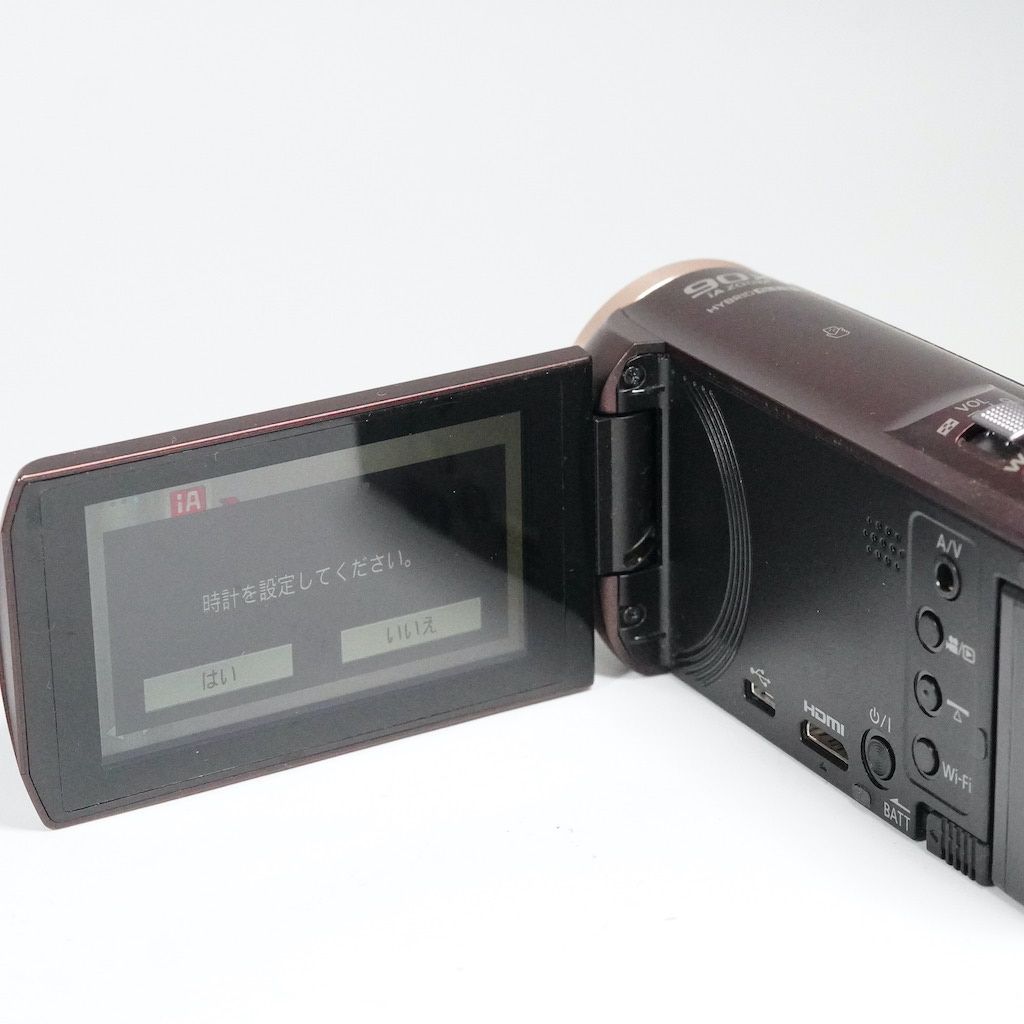 【美品】Panasonic ビデオカメラ　 HC-V550M ブラウン　動作OK Panasonic パナソニック HC-V550M ブラウン 動作OK 1週間保証