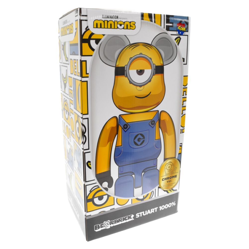 MEDICOM TOY (メディコムトイ) BE@RBRICK STUART Chrome Ver 1000