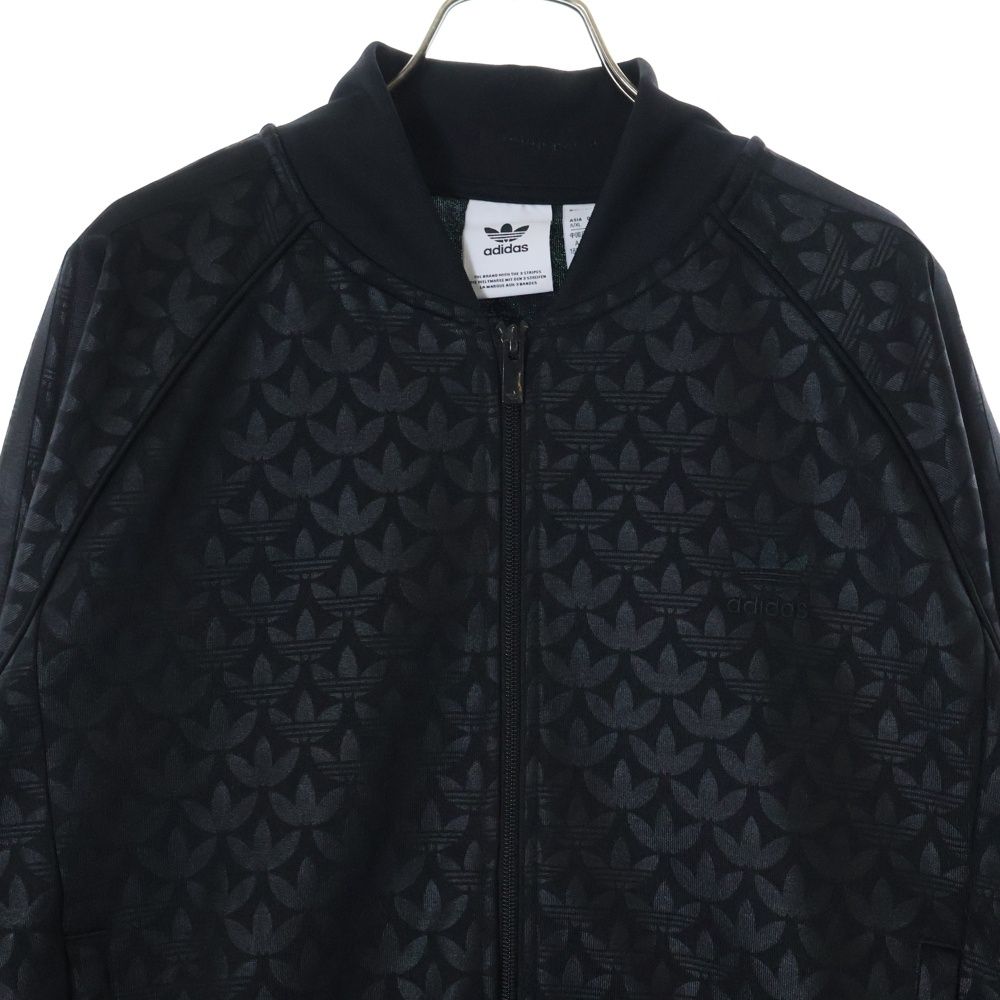 adidas トラックジャケット フラワー 総柄 ブラック SST バックロゴ 中古・古着通販】adidas × FEWOCIOUS (アディダス) トラック