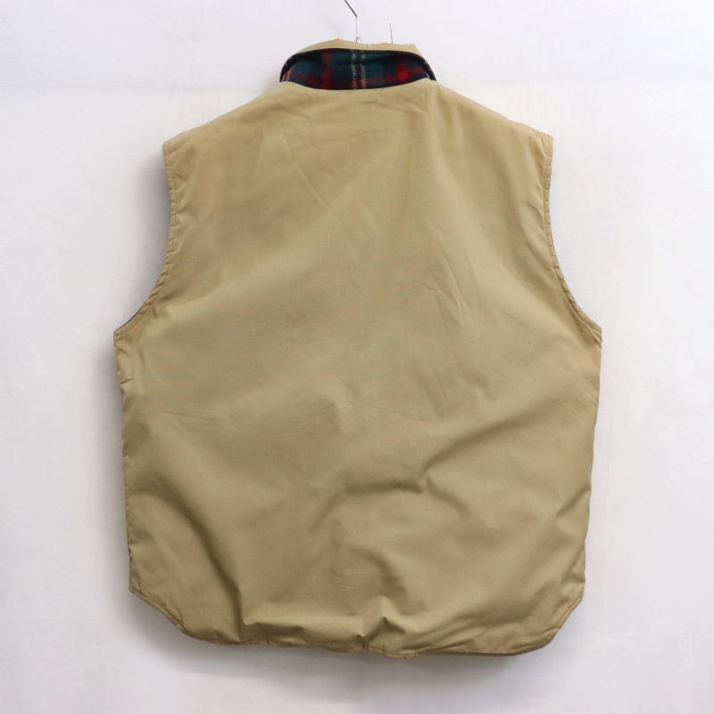 70s USA製 vintage WOOLRICH リバーシブル B面チェック柄 ベスト