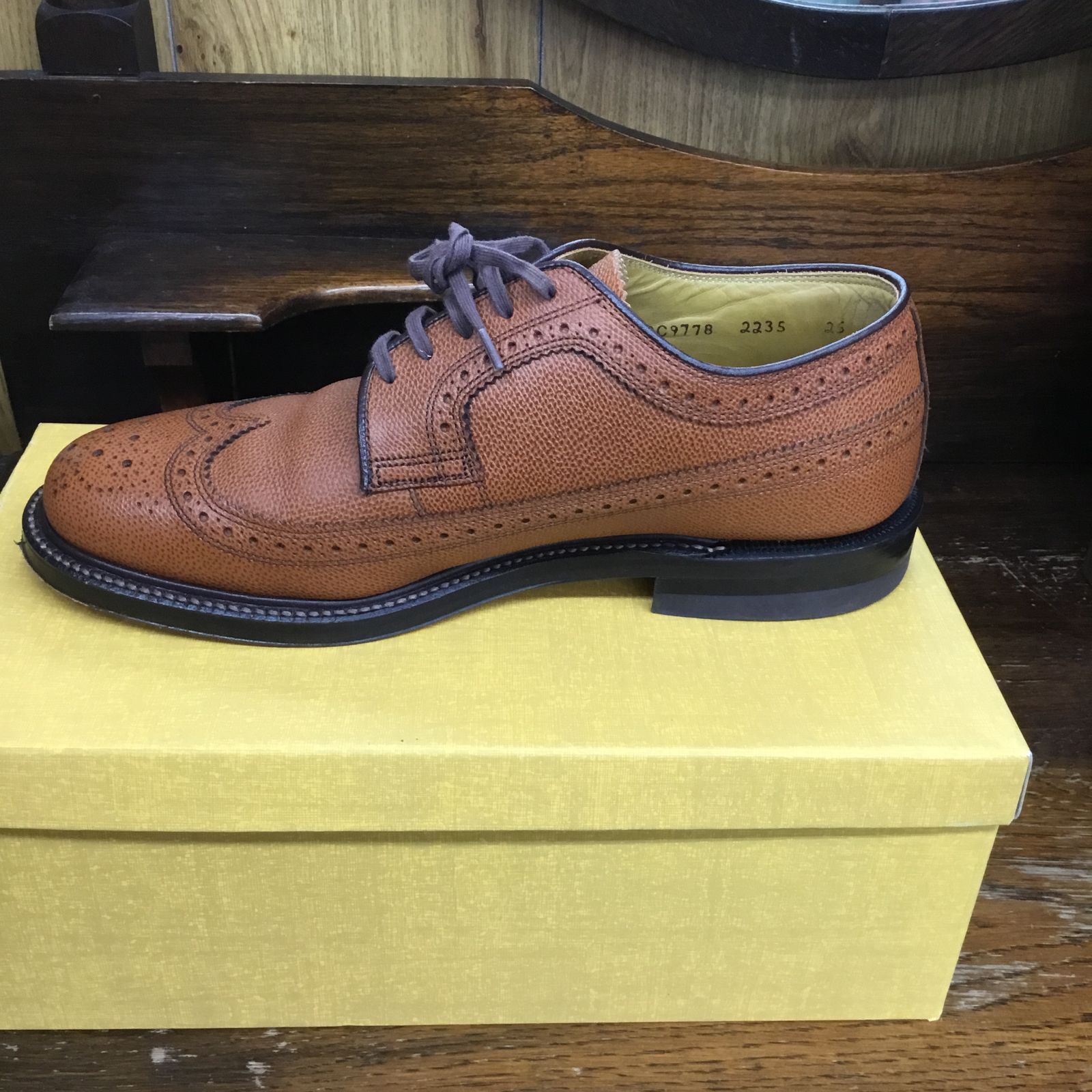 美品】リーガル REGAL 2235 インペリアルグレード ウイングチップ 25.0