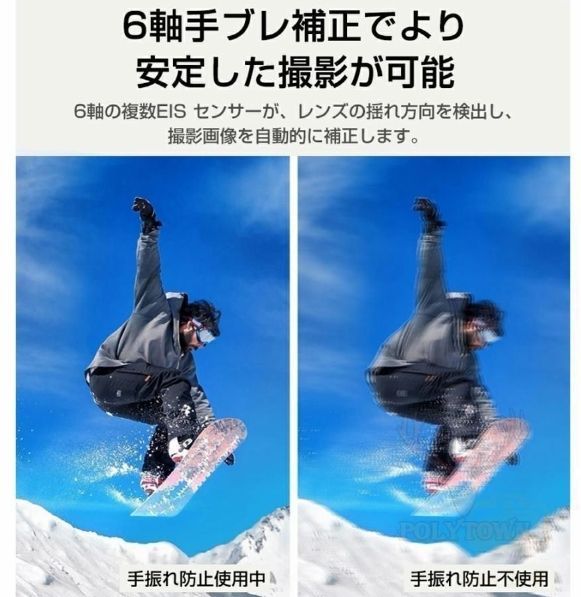 6軸手ブレ補正 車載