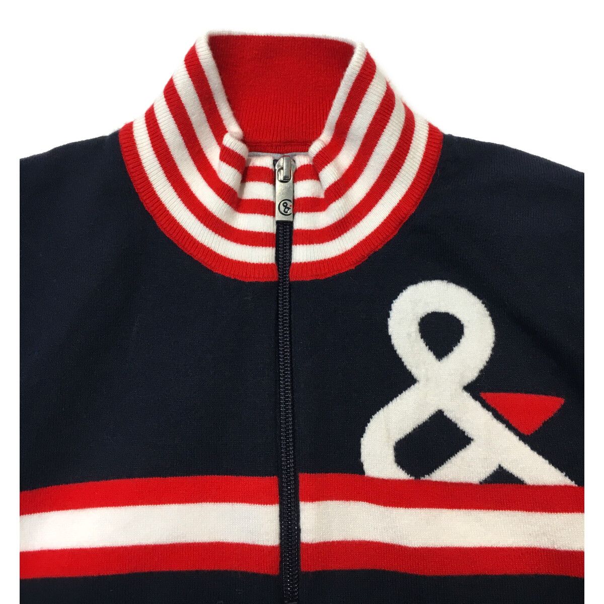 archivio アルチビオ 38ネイビー ジップアップ セーター レディース archivio アルチビオ 38ネイビー ジップアップ セーター レディース