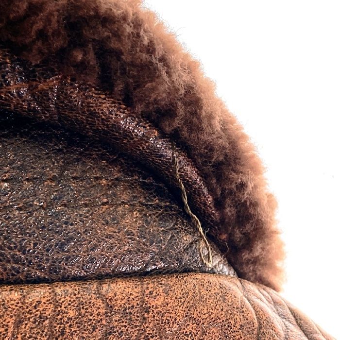 ☆SPARKS スパークス G1 レザー フライトジャケット ワッペン ブラウン