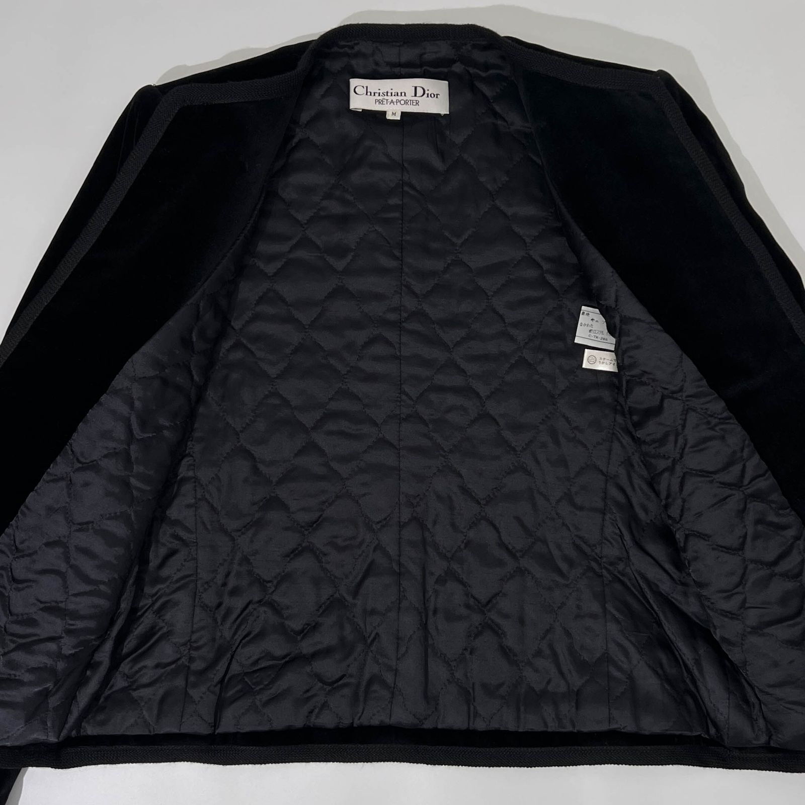 90s 上下 Christian Dior PRET-A-PORTER セットアップ ベロア 