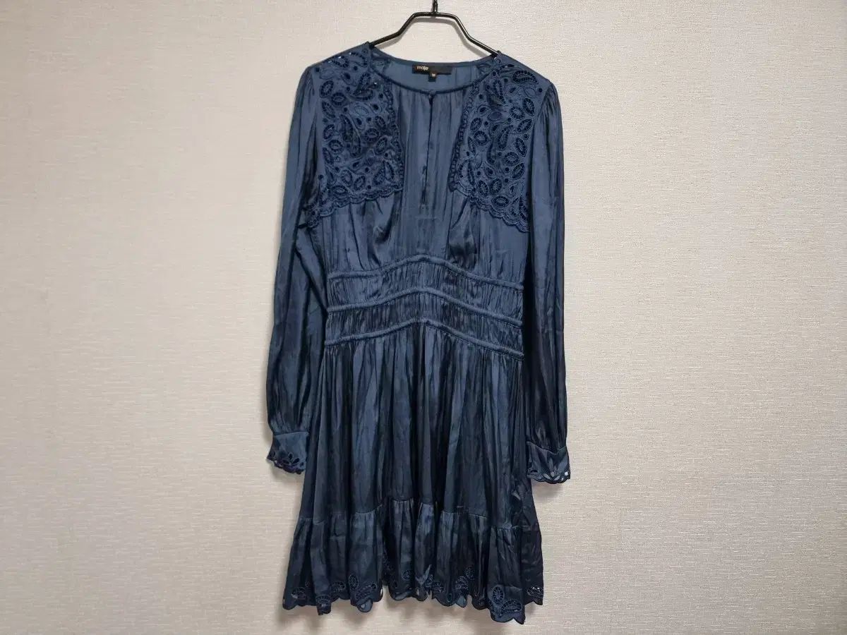 maje レース ONE PIECE ネイビー 36 サイズ