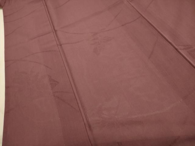 草花紋紗 梅鼠色