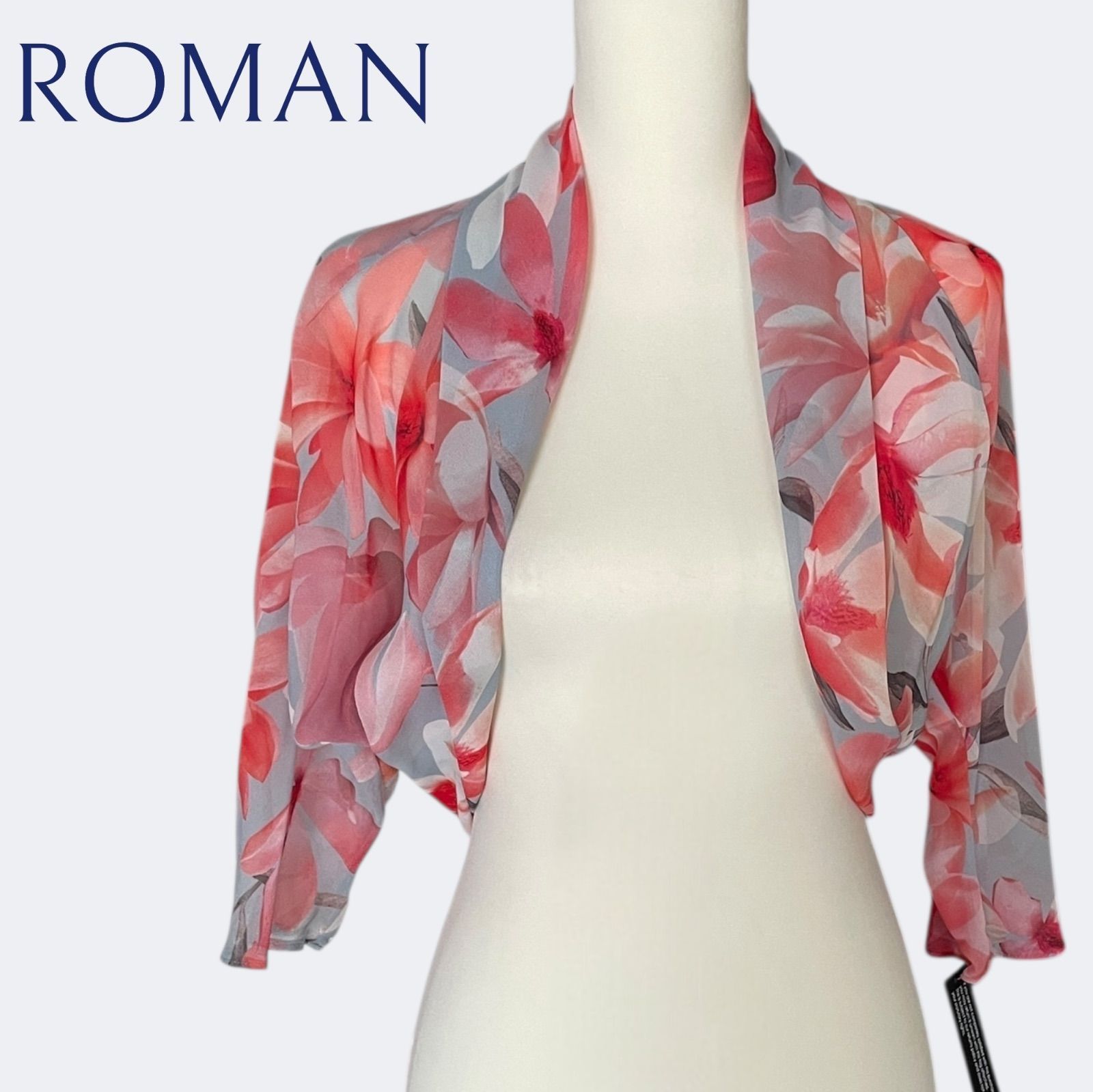 雰囲気美人上品シルエット透け感エレガントシフォンボレロ トップス