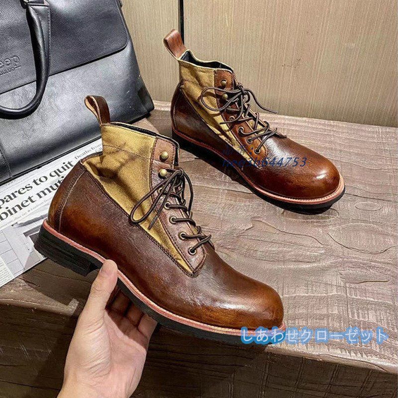 新品 ブーツ メンズ ワークブーツ ミリタリーブーツ ショート