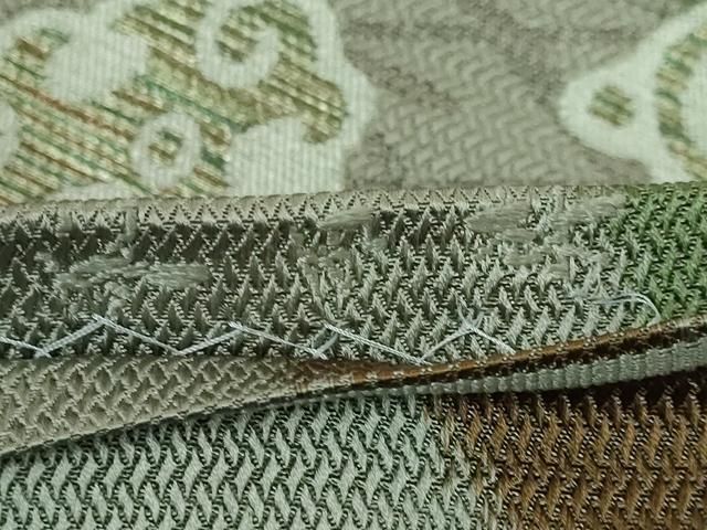 平和屋本店□極上 洛風林 工芸帯地 六通柄袋帯 立涌吉祥文 金銀糸 逸品