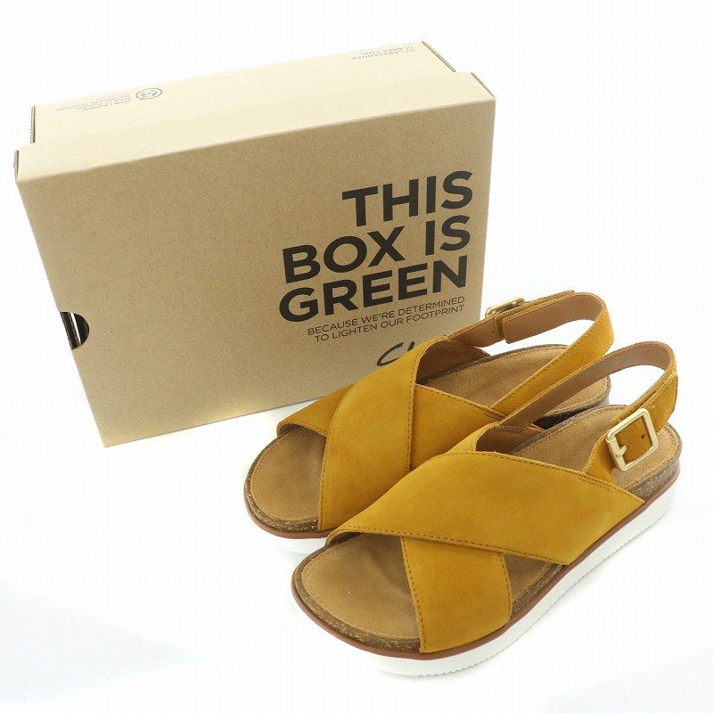 Clarks Elayne Cross　24㎝ サンダル　新品 セール】Elayne Cross / エレインクロス (サンドレザー