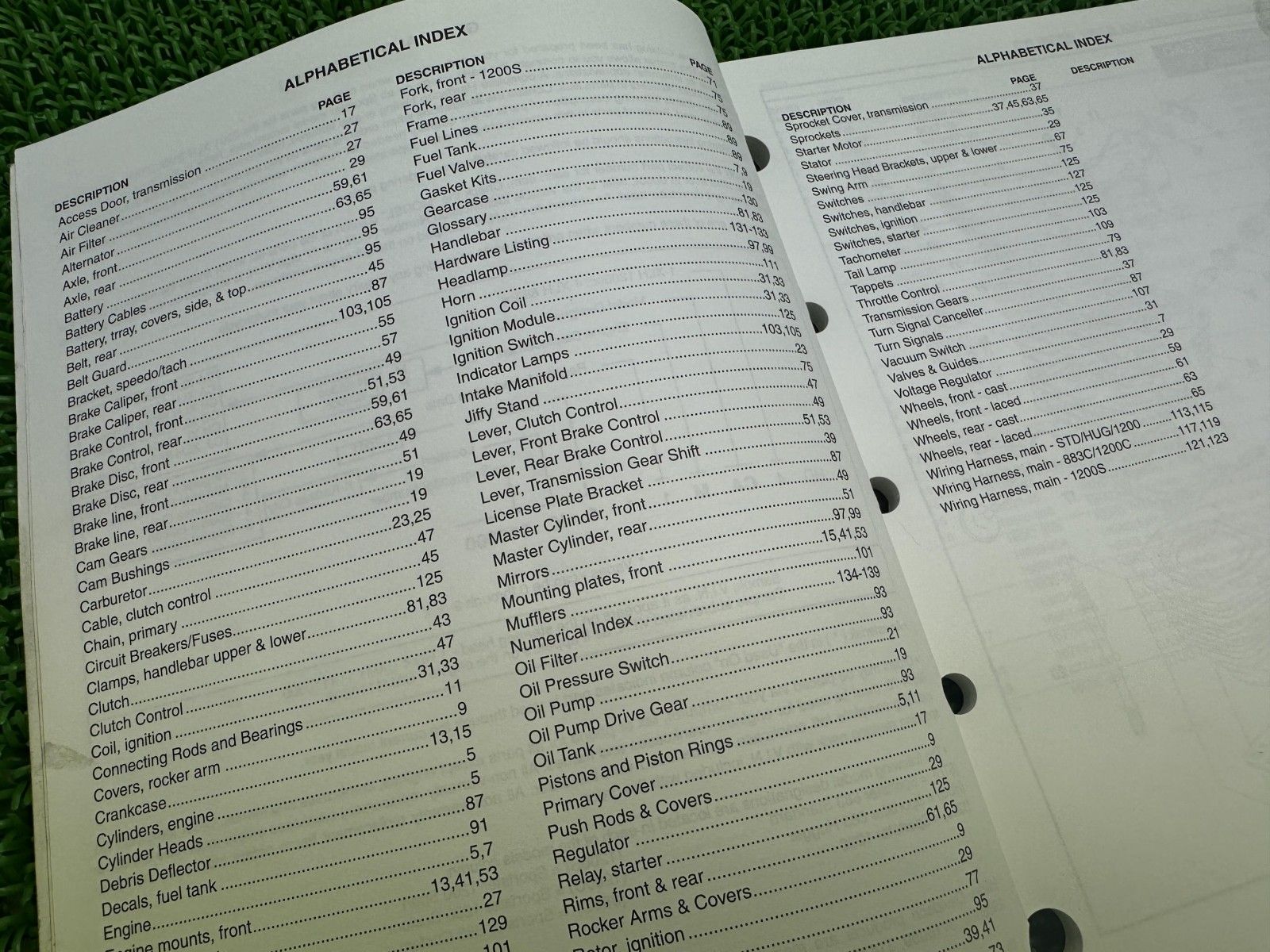 XLH パーツリスト 英語版 ハーレー 正規 バイク 整備書 スポーツスター 2001年XLHモデル パーツカタログ 車検 パーツカタログ iZ