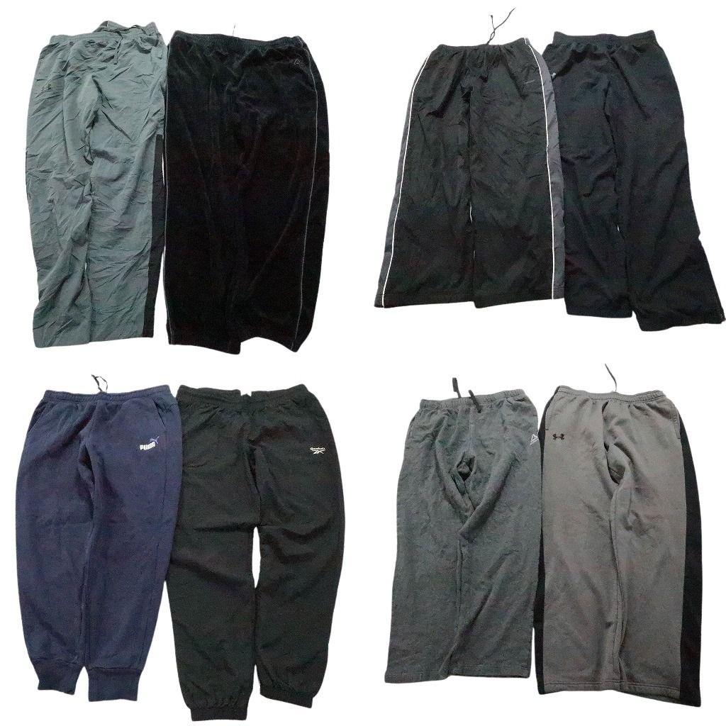 古着卸 スポーツブランドMIX パンツ 8枚セット メンズ XL リーボック 古着 NA0487