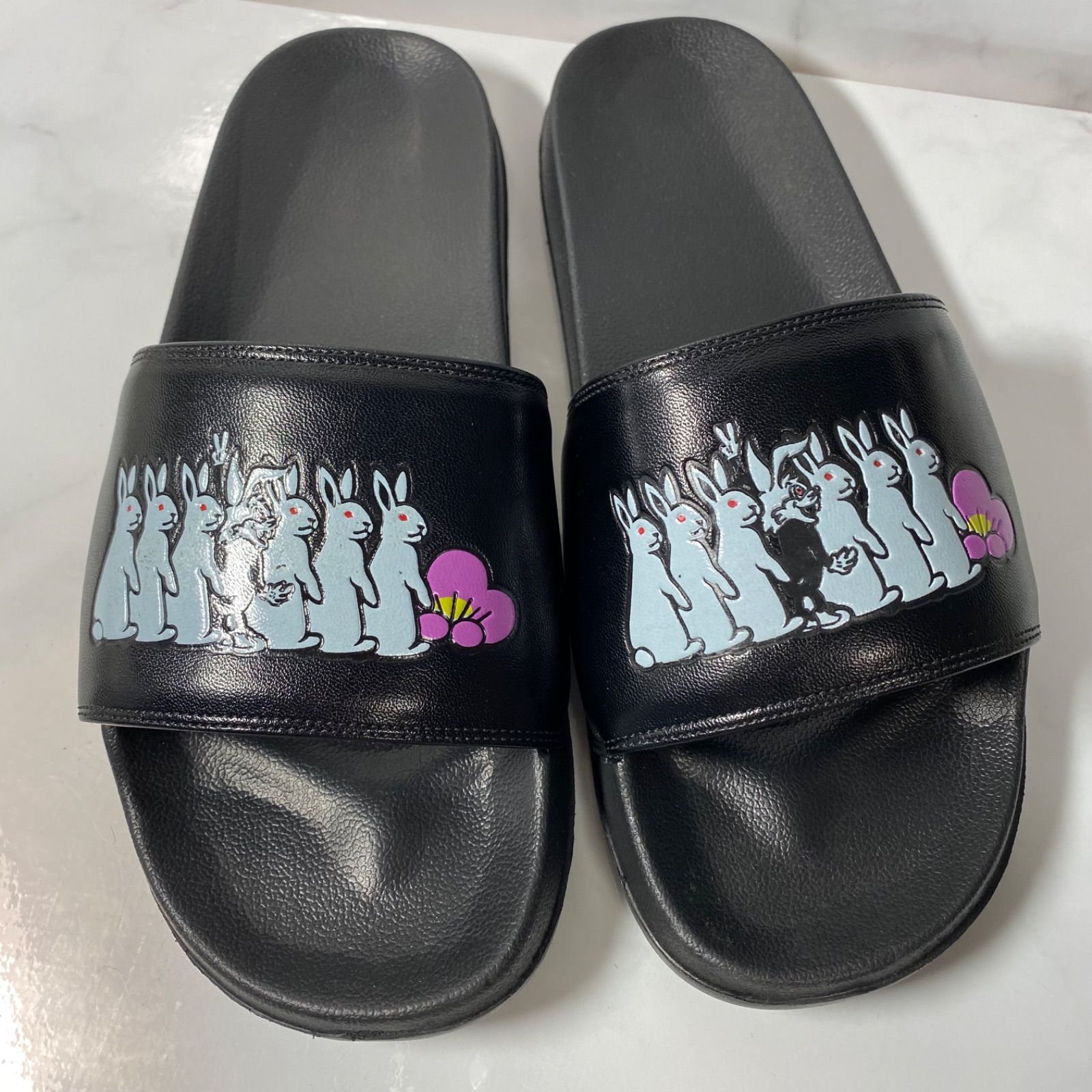 未使用 GYDA × #FR2 梅 flip flops サンダル ブラック レディース S/M ...