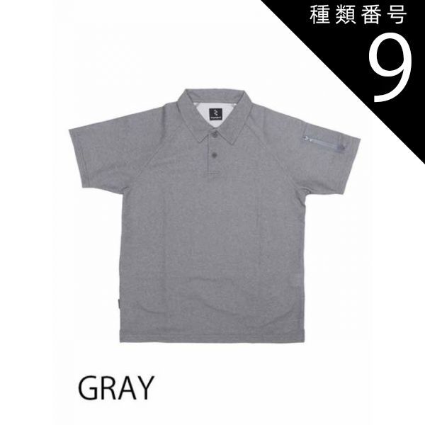 種類9:Ｓ/GRAY  リンプロジェクトポロシャツ プライムフレックス ストレッチ 吸汗速乾 肩・背ポケットNo.2124　日本製 2 rin project 