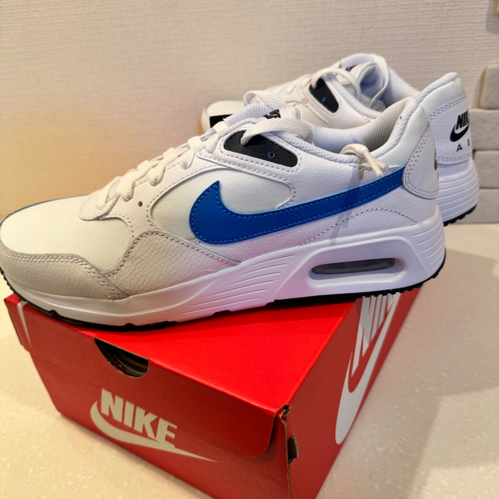 NIKE ナイキ スニーカー エア マックス SC 靴 CW4555-113 ナイキ エアマックス SC CW4555-113 ホワイト ブルー - メルカリ