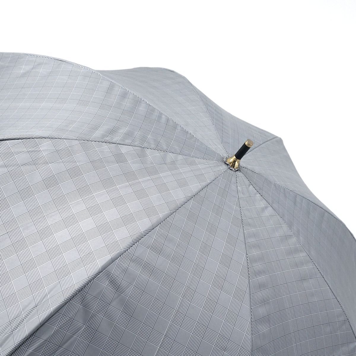 お値下げしました!ジルスチュアート 晴雨兼用日傘 グレンチェック 55センチ 晴雨兼用日傘 JILL STUART ジルスチュアート USED美品 ゴールド