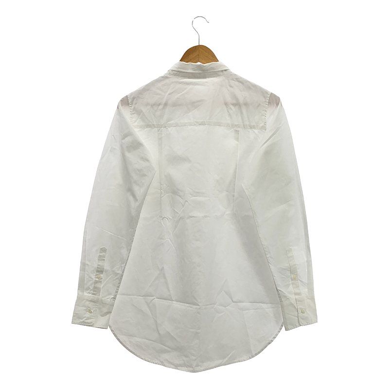 美品✨ドゥーズィエムクラス　ロングレギュラーシャツ　白シャツ　ワイヤー襟　綿 最終価格 新品》ミューズドゥドゥーズィエムクラス ロングレギュラー