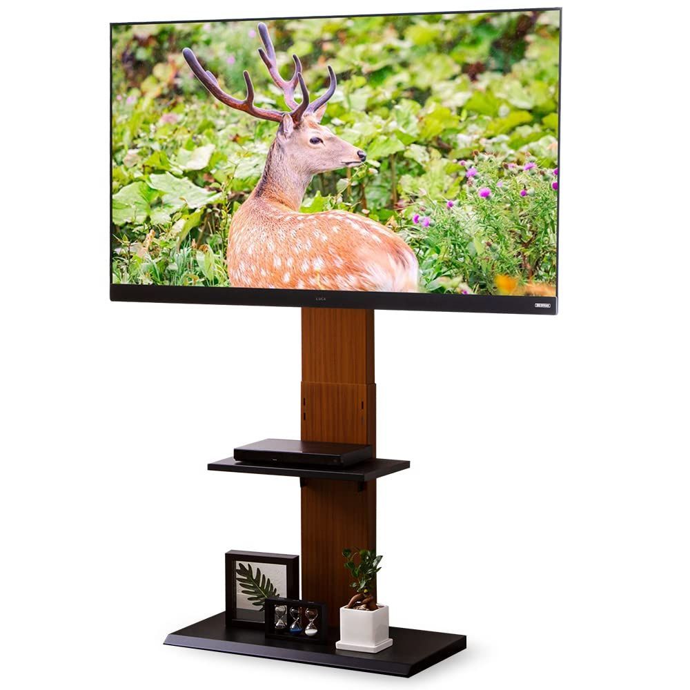 在庫セール 耐震実証済み 壁掛け風テレビ台 TV台 ハイ 50V 32インチ 78398 32V ハイタイプ ブラック テレビ台 32-60型推奨 アイリスプラザ