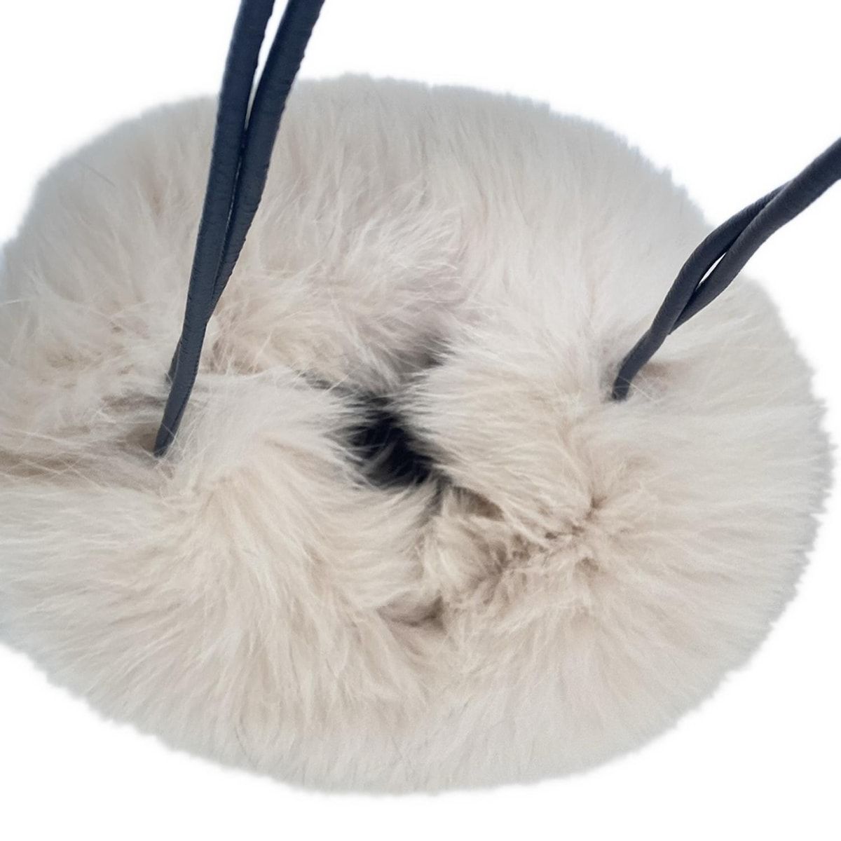 美品!LUDLOW☆ラドロー☆ファー☆ビジュー☆ゴム☆リボン型 美品!LUDLOW☆ラドロー☆ファー☆ビジュー☆ゴム☆リボン型