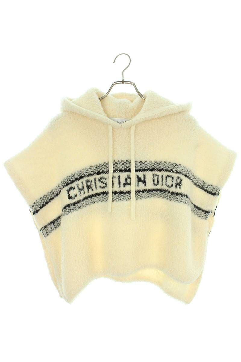 Christian Dior - クリスチャンディオール  214C01AM114 フード付きフリースポンチョ  レディース XS クリスチャンディオール 214C01AM114 フード付きフリース