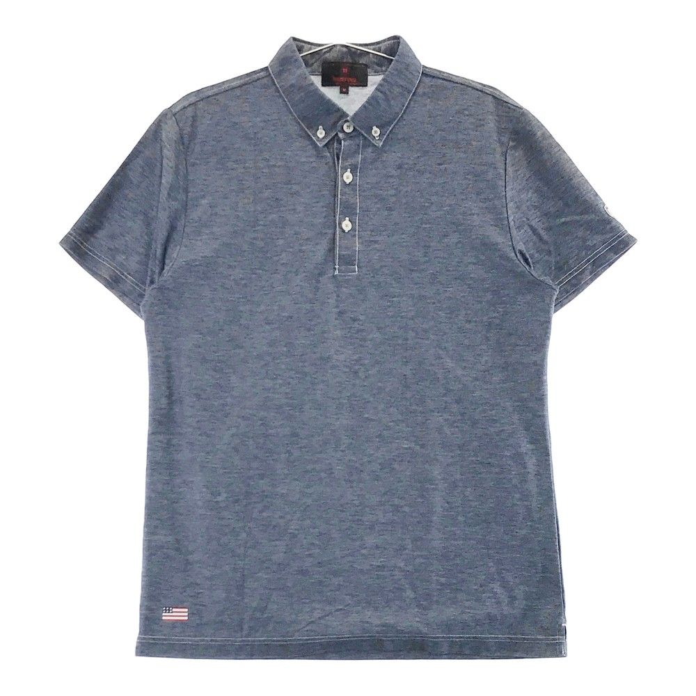 新品☞GFORE　ジーフォア メンズ【ブルー】ゴルフポロシャツ　半袖 G/FORE ジーフォア 半袖 ポロシャツ XL ブルー系 ゴルフ メンズ