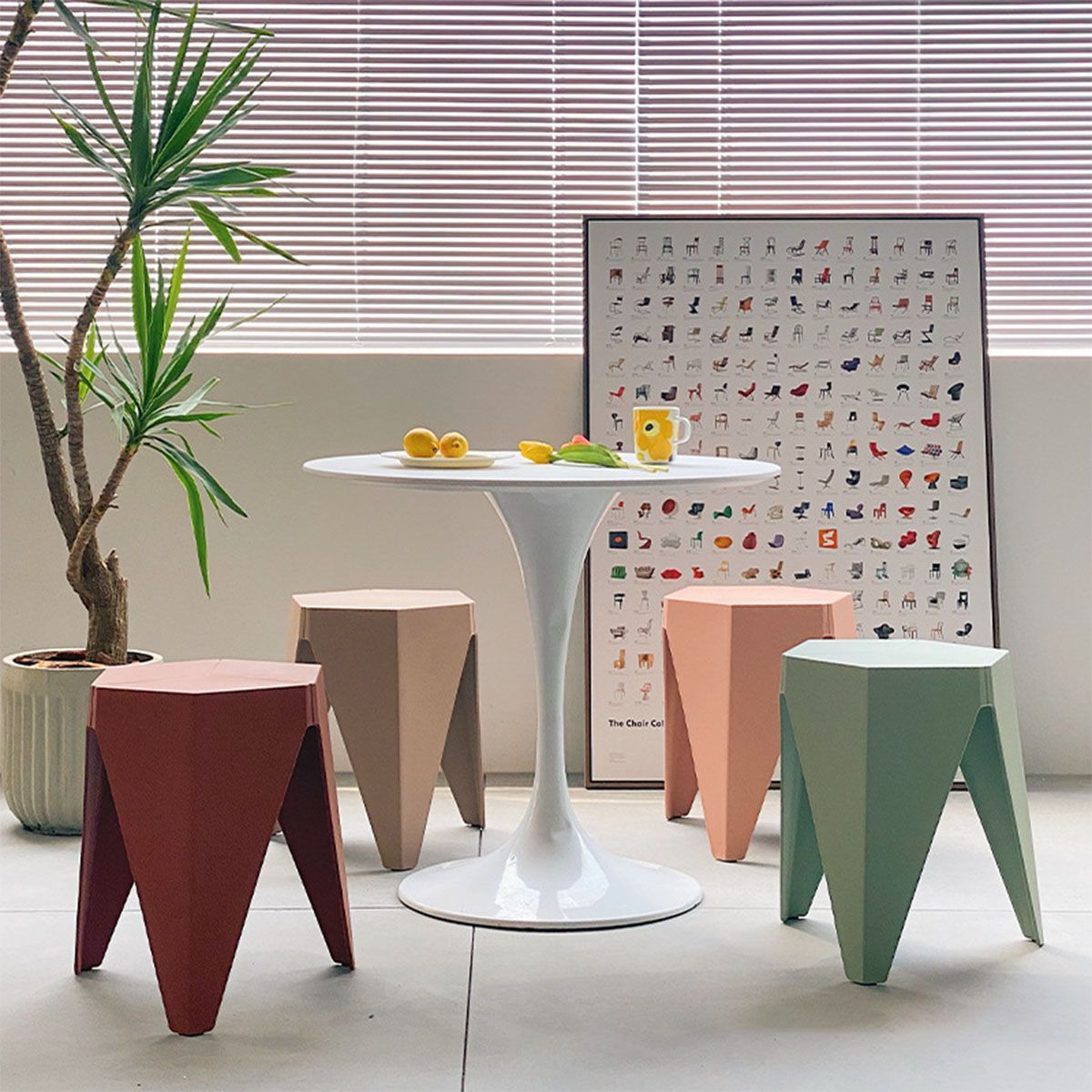 hexagon サイドテーブル スツール [ART OF BLACK] ヘキサゴン サイドテーブル スツール ヘキサゴンハーフテーブル(BLACK