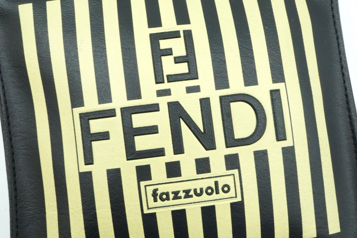 FENDI Fazzuolo フェンディ ミニ ハンドバッグ ブラック 黒-