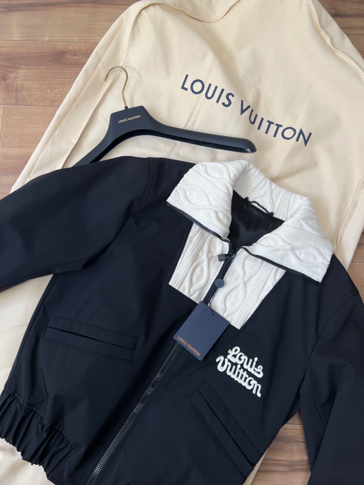 ルイヴィトン 2024SS ニットカラーエンブロイダード テクニカル