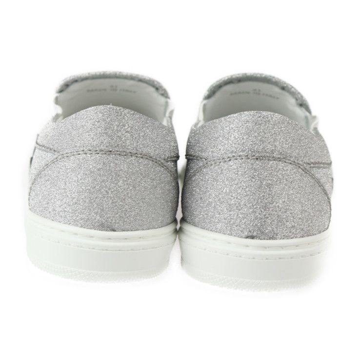 ジミーチュウ☆スター スタッズ☆シルバーラメ☆スリッポン 楽天市場