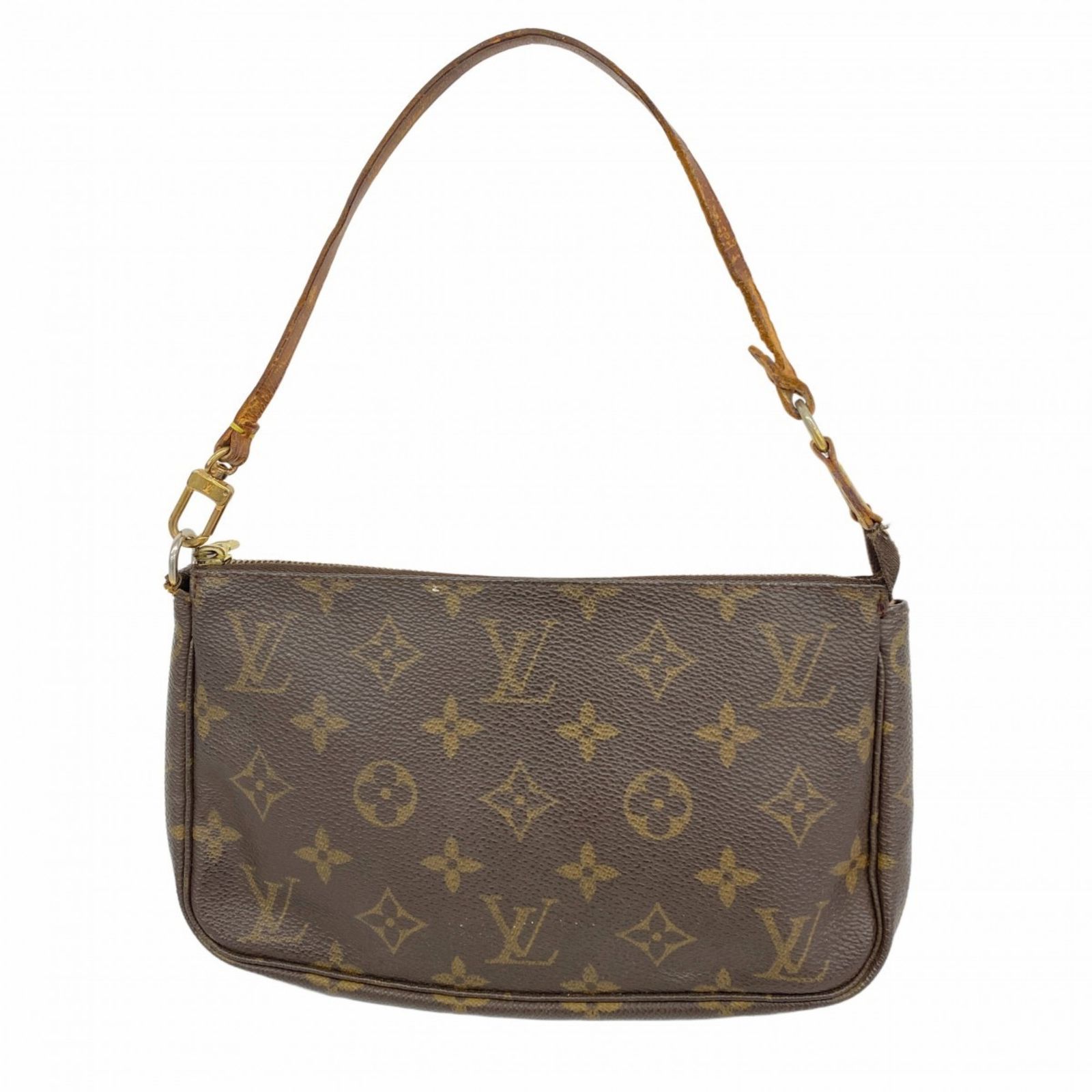 LOUIS VUITTON モノグラム ポーチ ブラウン ピンク LOUIS VUITTON ルイヴィトン ポーチ モノグラム マイクロ