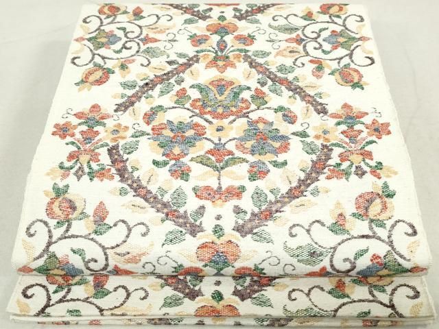 平和屋着物○上質な紬 笹竹間道 正絹 逸品 未使用 DAAU3962du