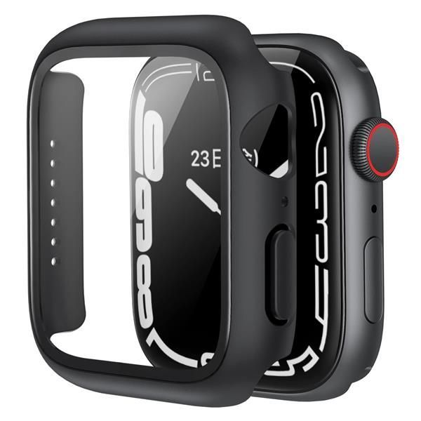 44mm Philips(フィリップス) 【Apple Watch ケース 44mm】アップルウォッチ カバー SE/Series 4/5/6対応 スマートウォッチ 保護ケース 一体型/9H強化ガラス/高透過率/耐衝撃/指紋防止/飛散防止 ブラック DLK