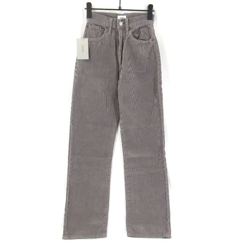 ♥ CIOTA シオタ コーデュロイパンツ 22AW PTLN-5HI-COW-BB レディース ウィメンズ スビンコットン グレー 25 タグ付き 65008918