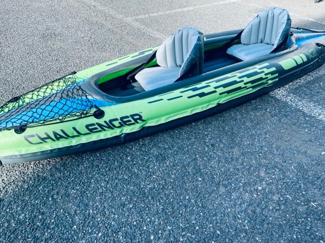 インテックス チャレンジャー K2 カヤック 2人用 INTEX CHALLENGER K2 空気入れ パドル 収納ケース セット 514314