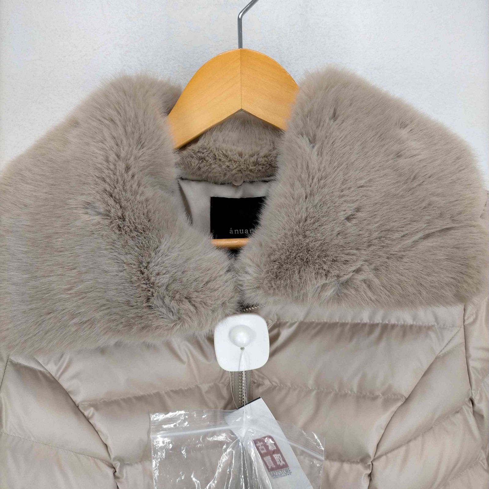 anuans アニュアンス　2wayファーカラーダウンコート　ベージュ アニュアンス anuans 2wayファーカラーダウンコート （BEIGE
