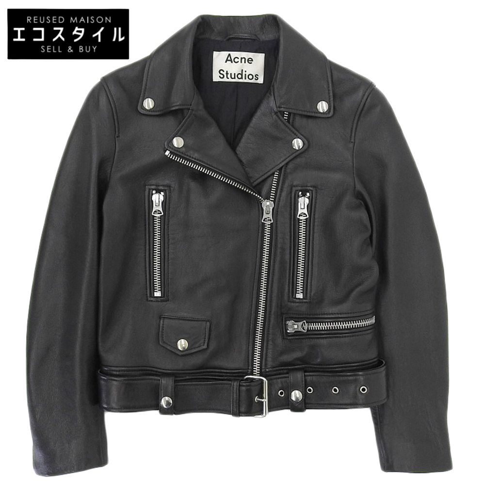 Acne Studios ラムレザー ライダース 黒 52 XL 美品