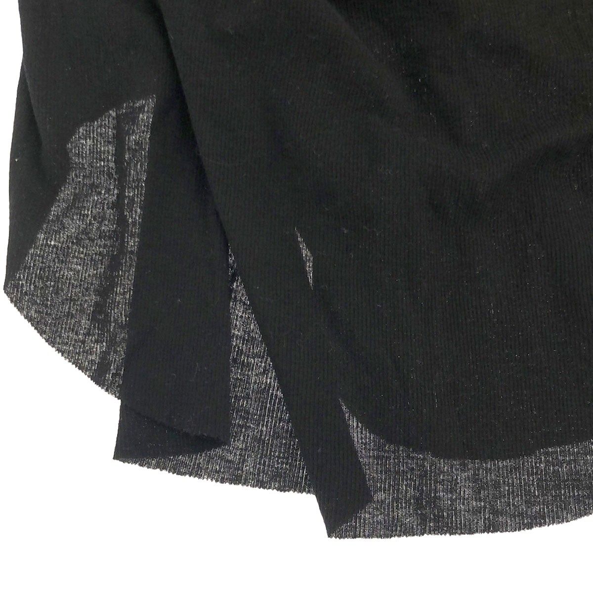 JULIUS ユリウス 24SS リブ編みノースリーブドレープカットソー 