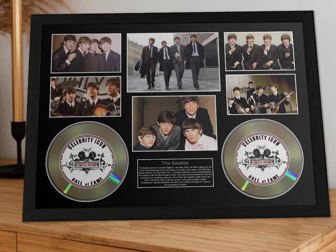 ビートルズ セレブリティー アイコンフレーム ロック 証明書付 -1