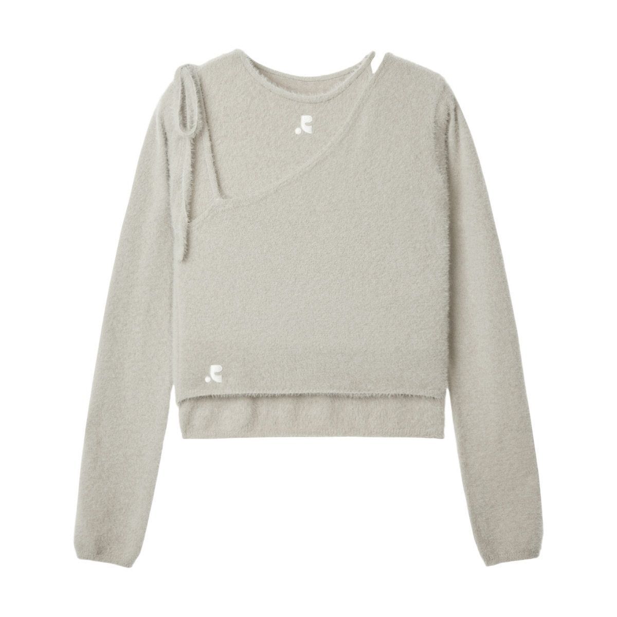 Rest&Recreation 韓国人気☆RR UNBALANCE LAYERED KNIT TOP 3色 2way