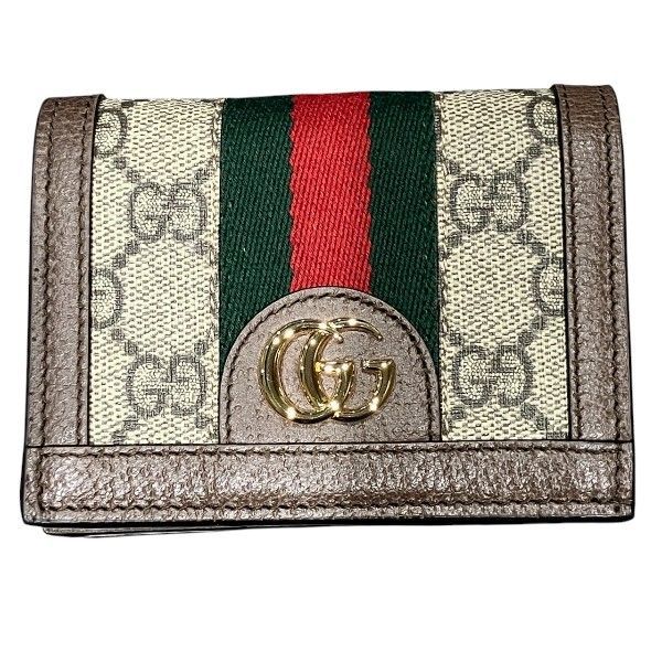 グッチ GUCCI オフディア GGスプリーム 523155 2つ折り財布 レディース