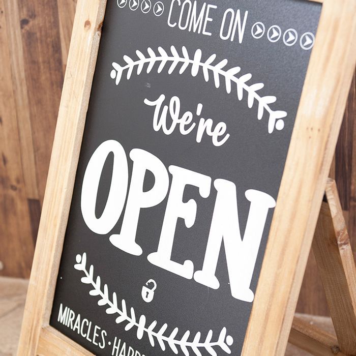 アメリカンクラシック We are OPEN フォルダブルスタンド 看板
