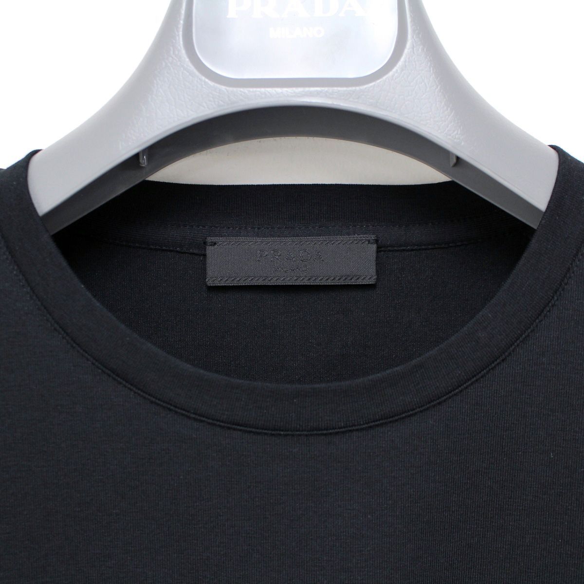 1 PRADA プラダ SJN262 710 ブラック ナイロンポケット ロゴ 長袖 T