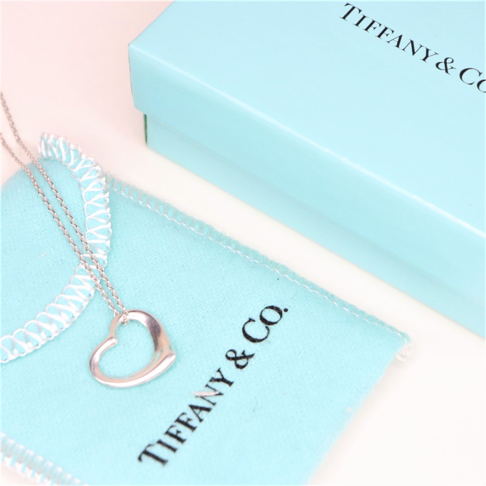 TIFFANY＆Co. ティファニー オープンハート ネックレス SV925